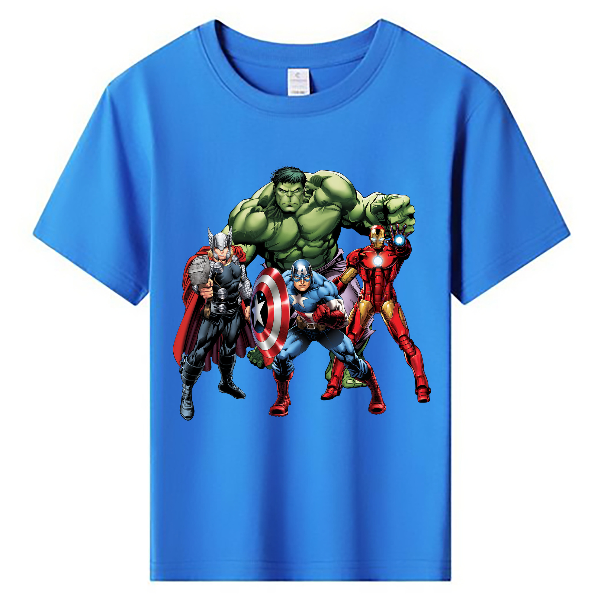 （画像用） アベンジャーズ The Avengers 綿100％キッズTシャツ（フロントプリント）